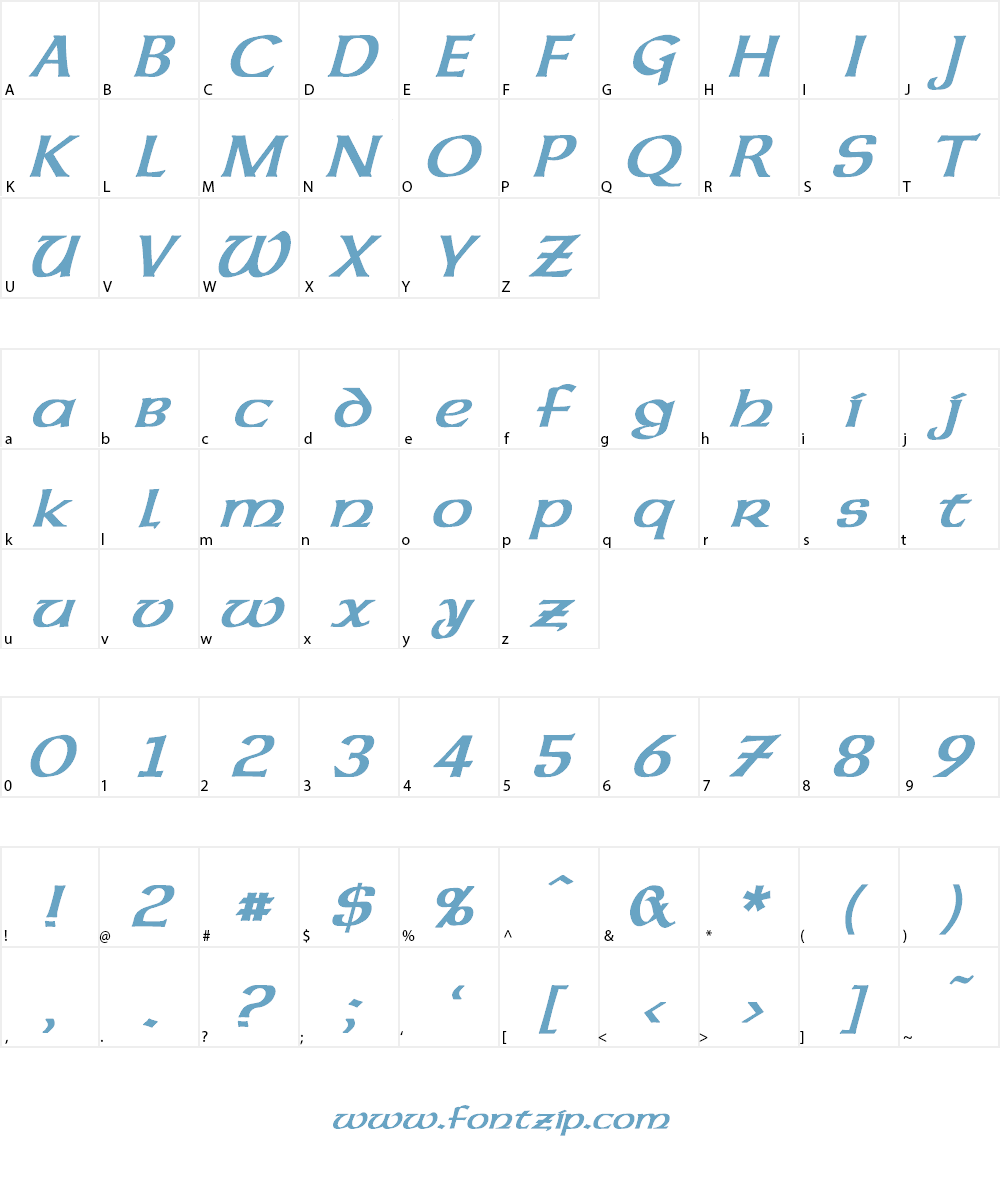 Dalelands Font Character